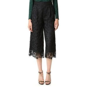 New Diane Von Furstenberg women’s floral Holly Lace Culotte cropped pants XS